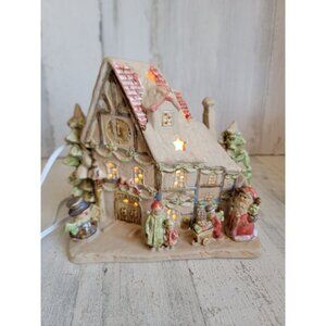 Vintage coynes xmasville ceramic train station ronnie walter house unique RARE v